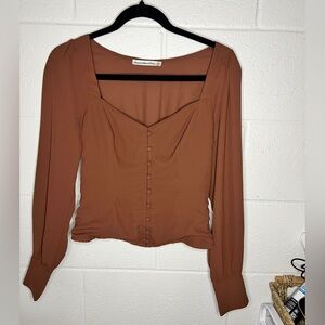 Abercrombie brown blouse